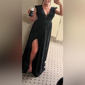 Azazie black formal dress